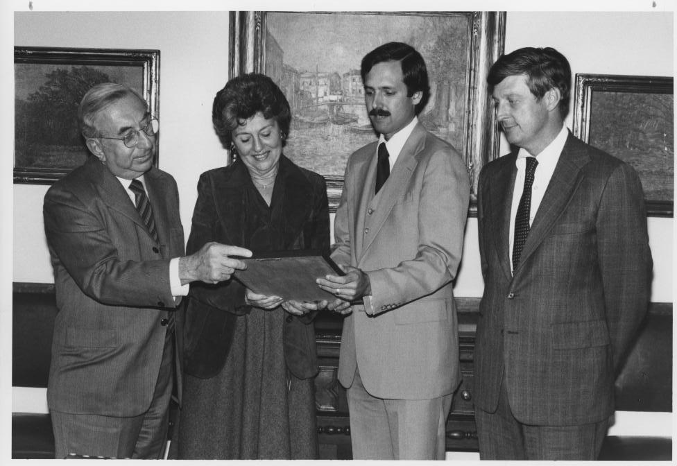 Dr. Joseph B. Kirsner, Bernice Goldblatt, Dr. David Sales, and Dr. Charles Winans