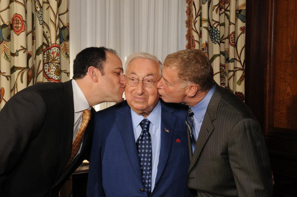 Dr. Joseph B. Kirsner with Dr. David T. Rubin and Dr. Stephen B. Hanauer